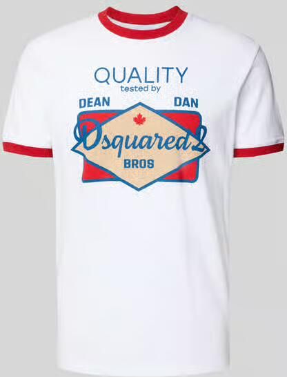 Dsquared2 Regular fit T-shirt van puur katoen