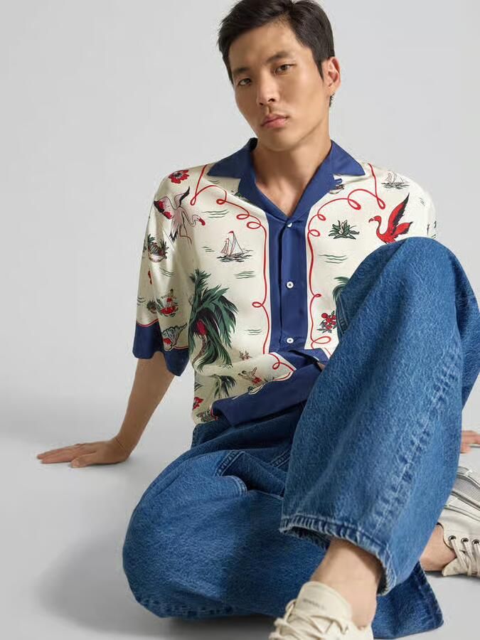Dsquared2 Regular fit vrijetijdsoverhemd met knoopsluiting