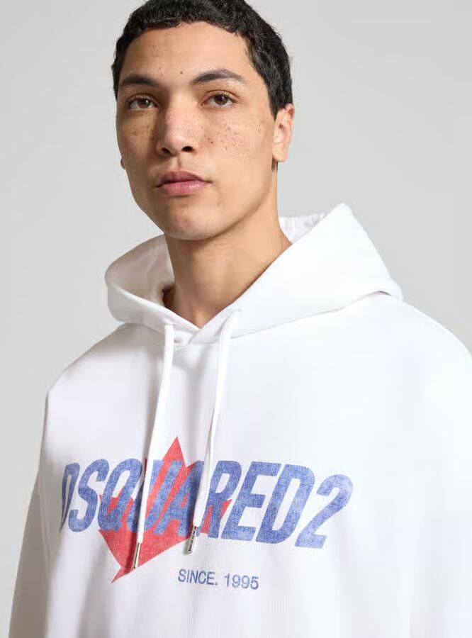 Dsquared2 Relaxed fit hoodie met logoprint