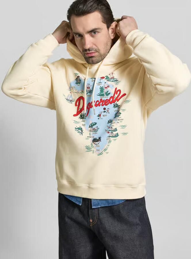 Dsquared2 Relaxed fit hoodie met logoprint