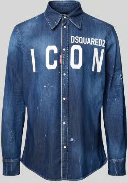 Dsquared2 relaxed fit jeanshemd met knoopsluiting - Foto 2