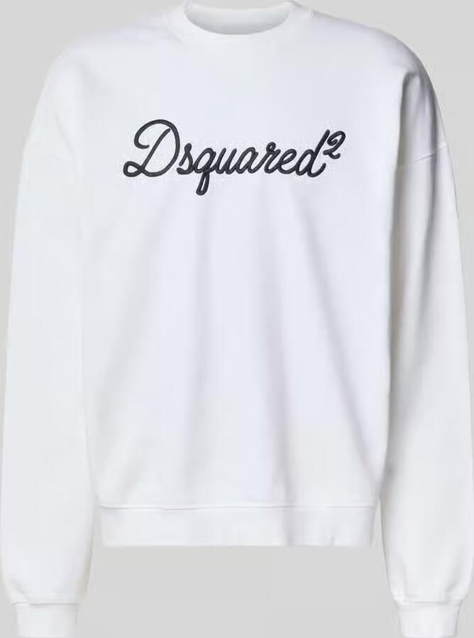 Dsquared2 relaxed fit sweatshirt van puur katoen