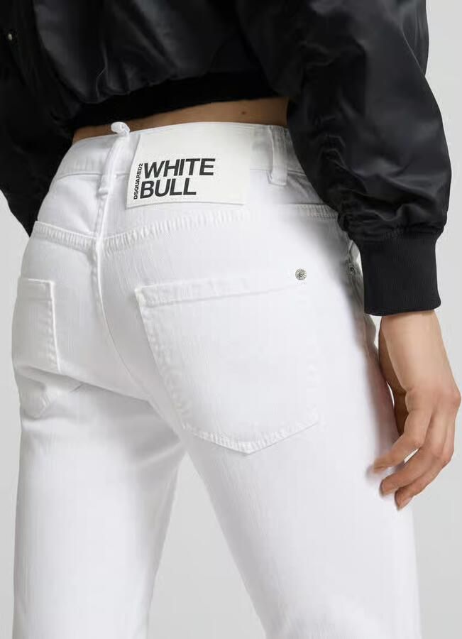 Dsquared2 Slim fit jeans met labeldetail