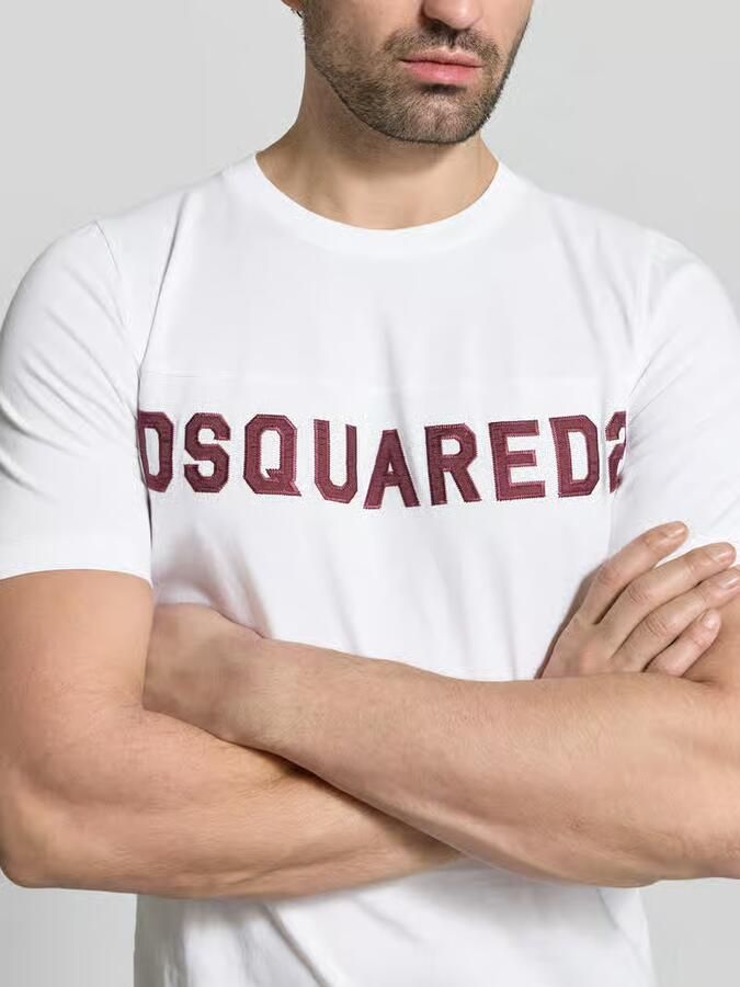 Dsquared2 Slim fit t-shirt van puur katoen