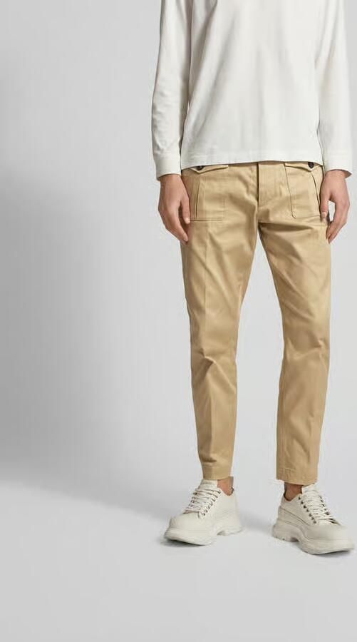 Dsquared2 Stoffen broek met knoop- en ritssluiting - Foto 6