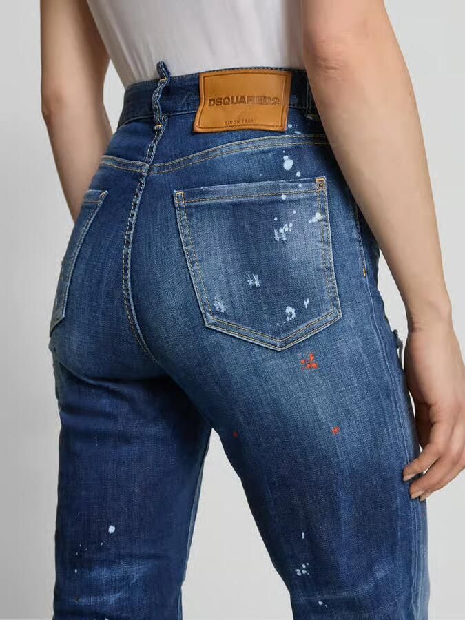 Dsquared2 Vintage Boston Jeans met Unieke Gebruikte Look Blue Dames - Foto 3