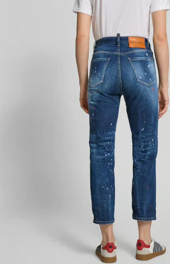 Dsquared2 Vintage Boston Jeans met Unieke Gebruikte Look Blue Dames - Foto 7