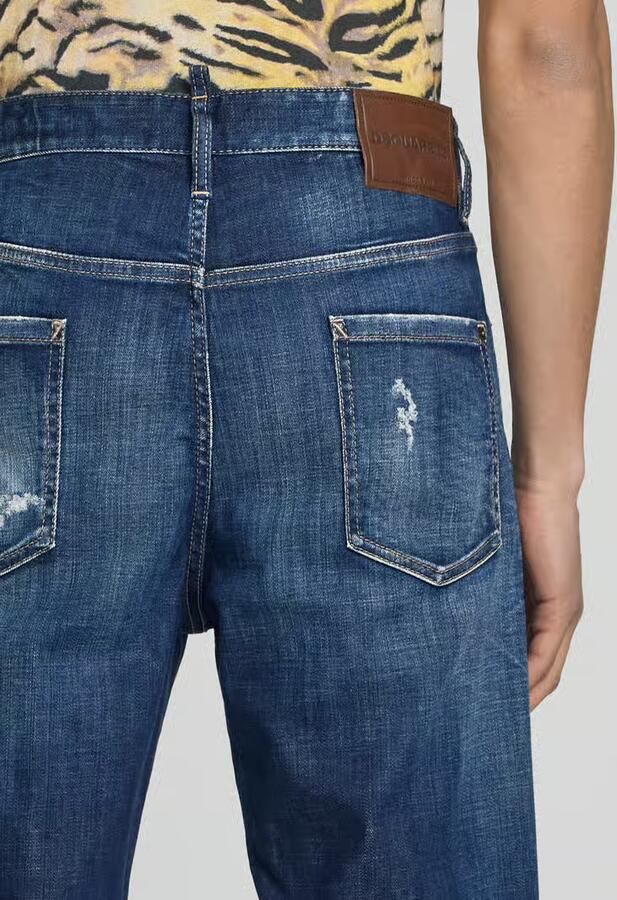 Dsquared2 straight fit jeans in used-look