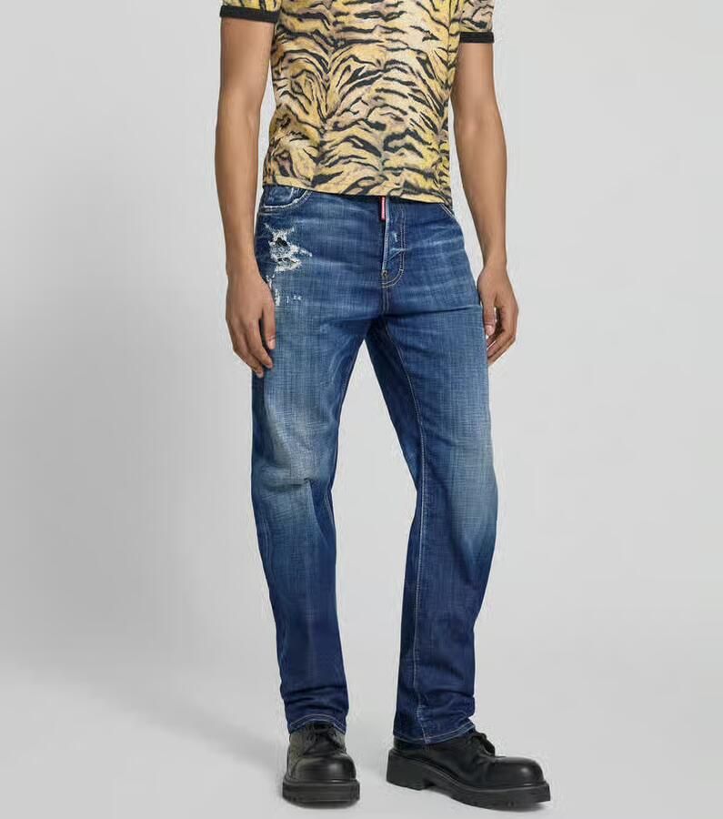 Dsquared2 straight fit jeans in used-look - Foto 3