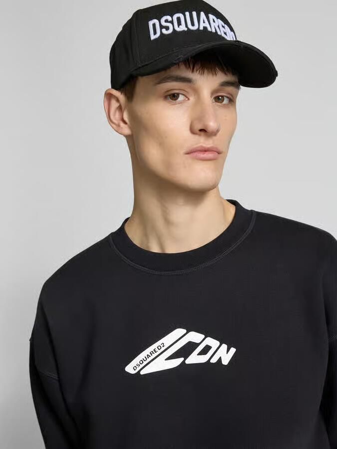 Dsquared2 Zwarte Sweater Nieuw Icon Girocollo Black Heren - Foto 2