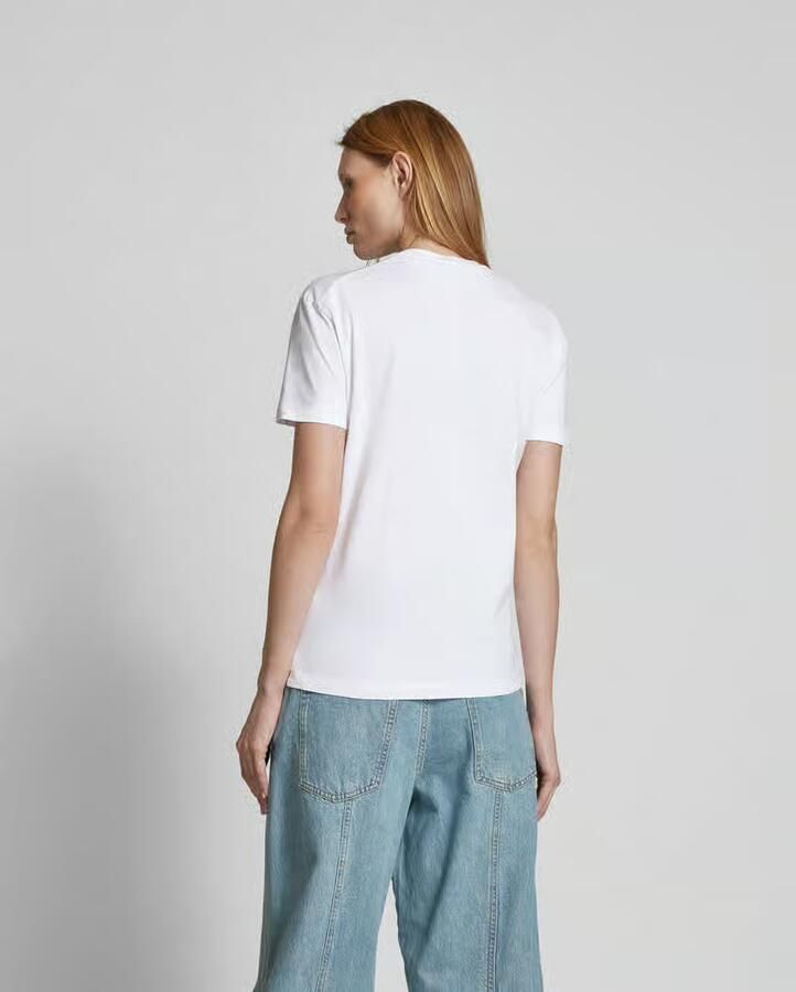 Dsquared2 Klassiek T-shirt met zak White Dames - Foto 5