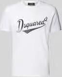 Dsquared2 Witte Katoenen Print Crew Neck T-shirt White Heren - Foto 4