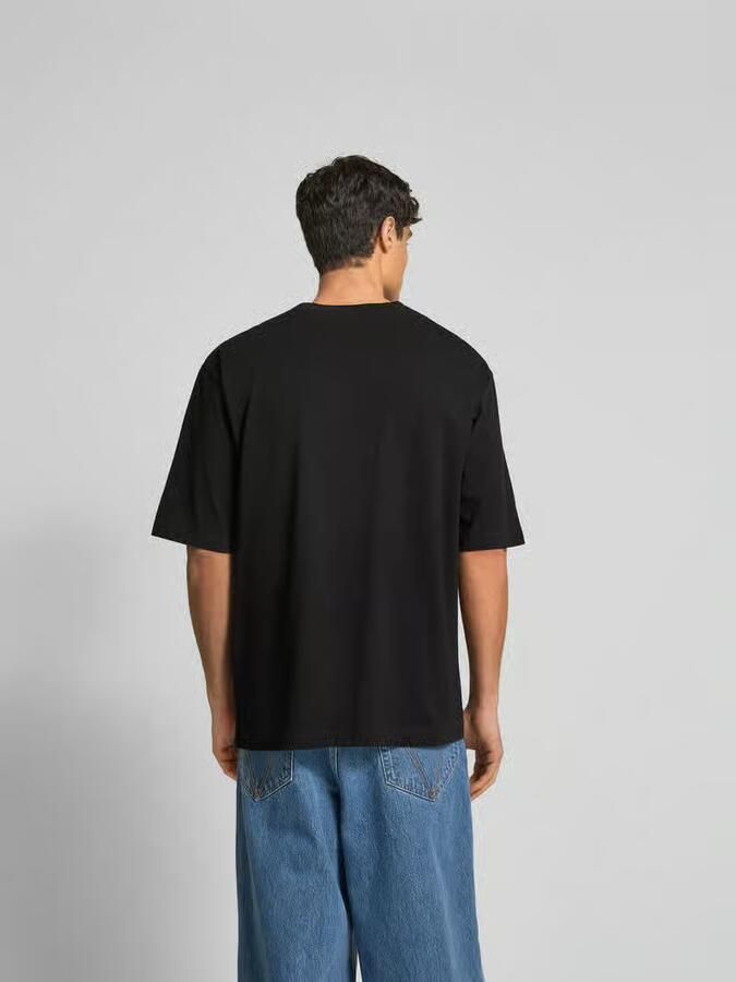 Dsquared2 Zwart Katoenen Jersey Oversized T-shirt Black Heren
