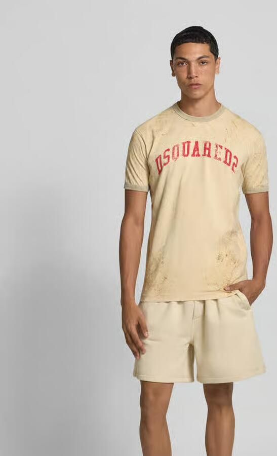 Dsquared2 T-shirt met ribboorden - Foto 3
