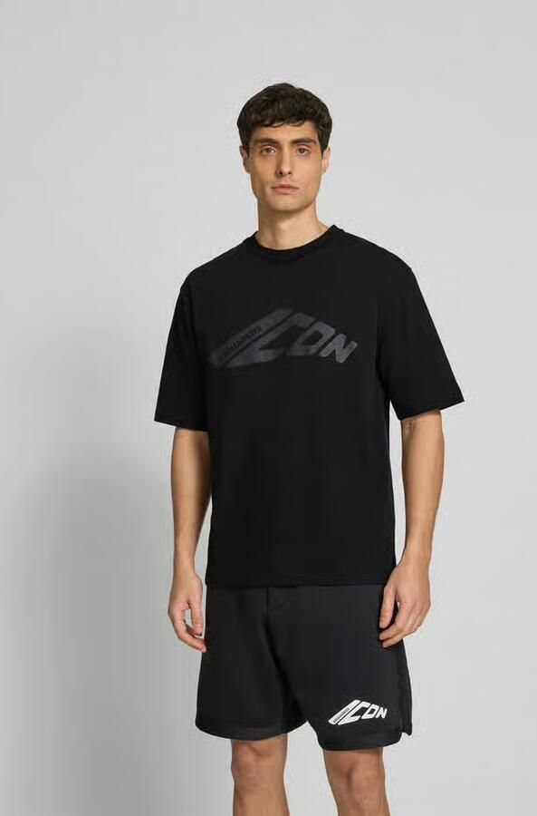 Dsquared2 Zwart Icon Motif Crew Neck T-shirt Black Heren - Foto 7