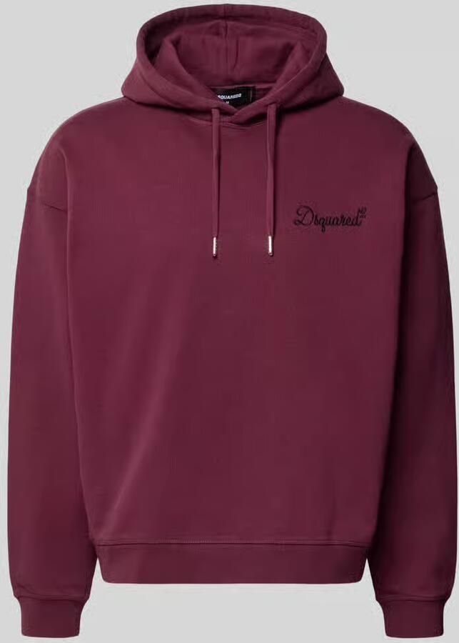 Dsquared2 Ready to Wear Hoodie van puur katoen met geborduurd logo model 'Signature'