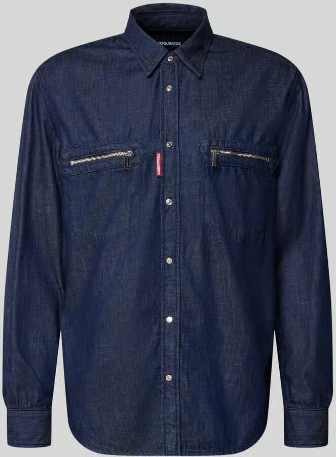Dsquared2 Ready to Wear Regular fit jeanshemd van puur katoen