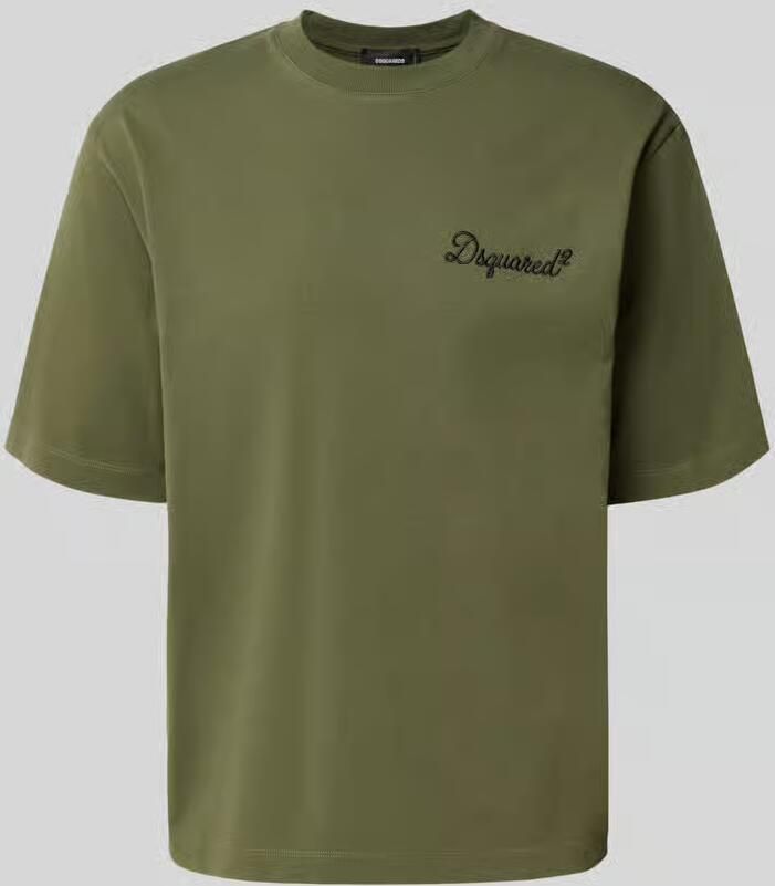 Dsquared2 Ready to Wear relaxed fit t-shirt van puur katoen met geborduurd logo