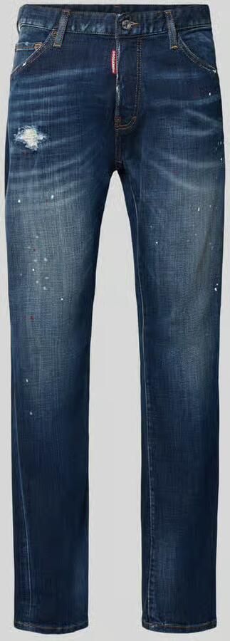 Dsquared2 Ready to Wear Straight fit jeans van katoenmix model 'Teddy'