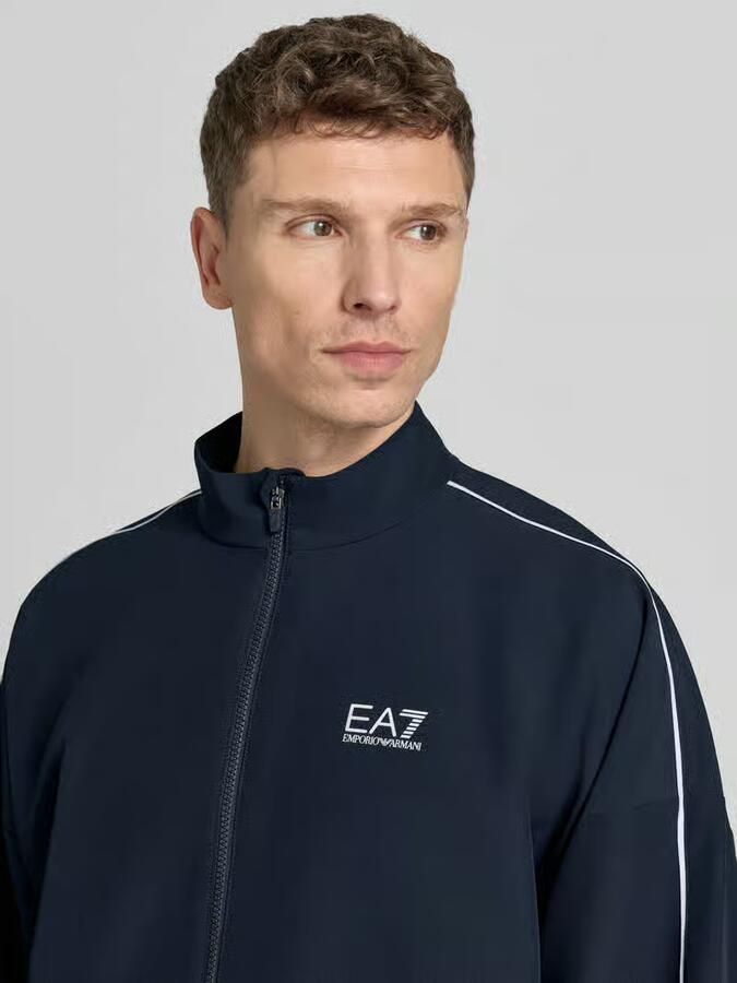 EA7 Emporio Armani Bomberjack met opstaande kraag en logoprint