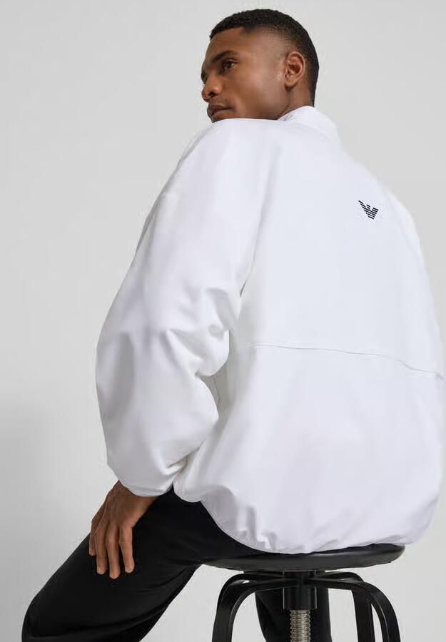 EA7 Emporio Armani Bomberjack met opstaande kraag en logoprint