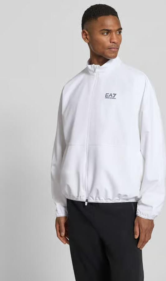 EA7 Emporio Armani Bomberjack met opstaande kraag en logoprint - Foto 3