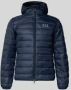 Emporio Armani EA7 Donkerblauwe gewatteerde jas met capuchon Blue Heren - Thumbnail 2