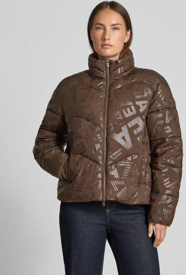 EA7 Emporio Armani Gewatteerd jack met logomotief en opstaande kraag - Foto 2