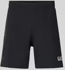 EA7 Emporio Armani Short met elastische band en logo