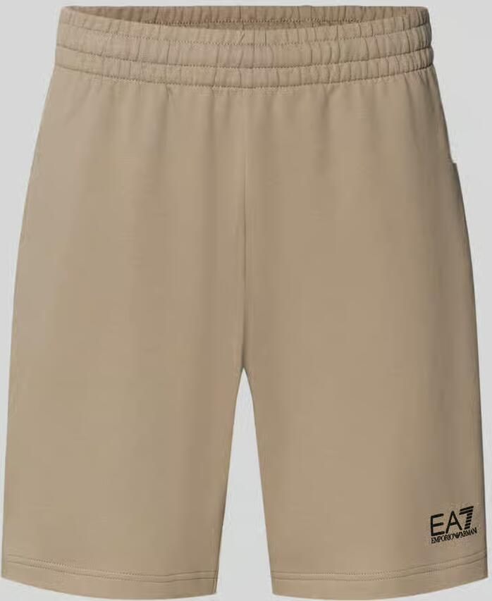 EA7 Emporio Armani Korte broek met elastische band en logo