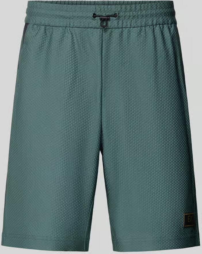 EA7 Emporio Armani Regular fit korte broek met Structuurpatroon