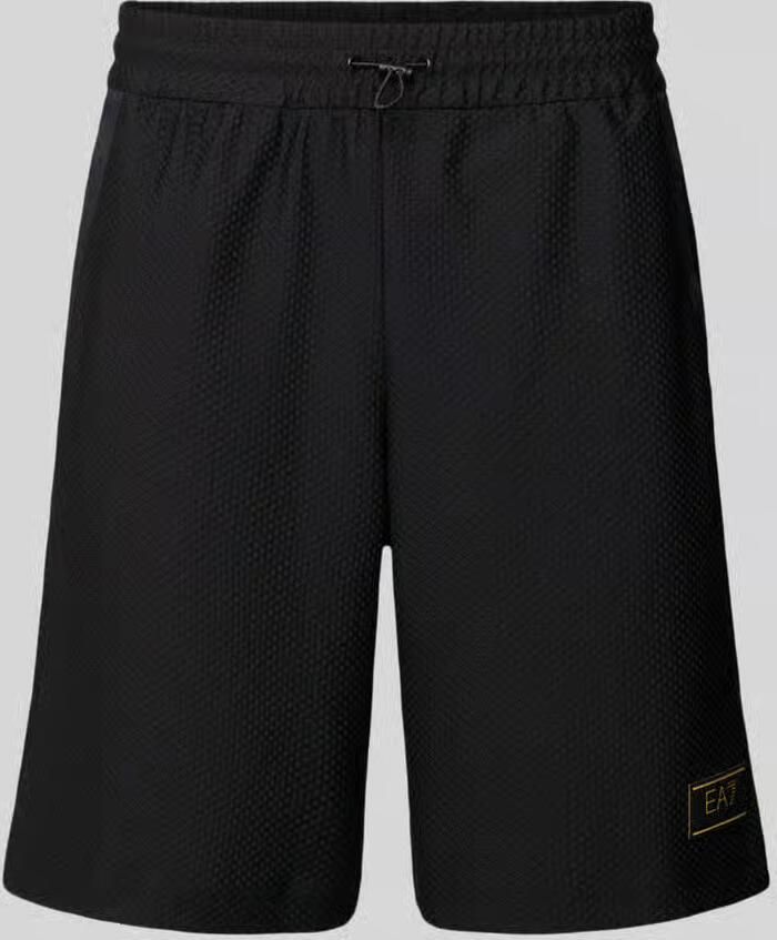 EA7 Emporio Armani Regular fit korte broek met Structuurpatroon - Foto 2