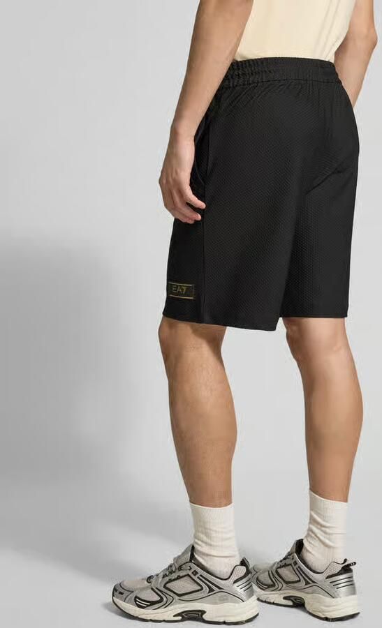 EA7 Emporio Armani Regular fit korte broek met Structuurpatroon