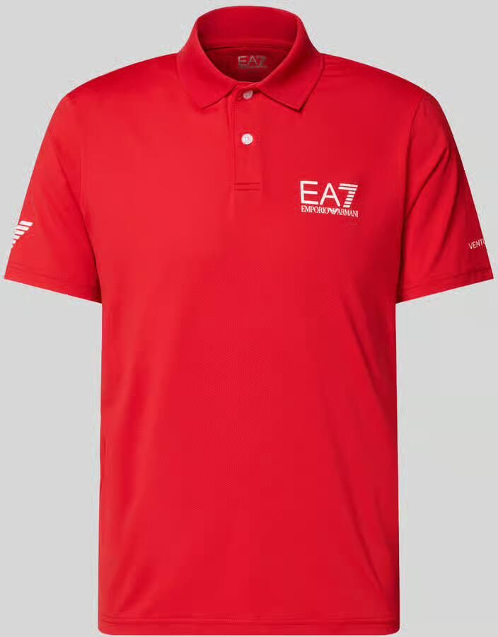 EA7 Emporio Armani Regular fit poloshirt met logo