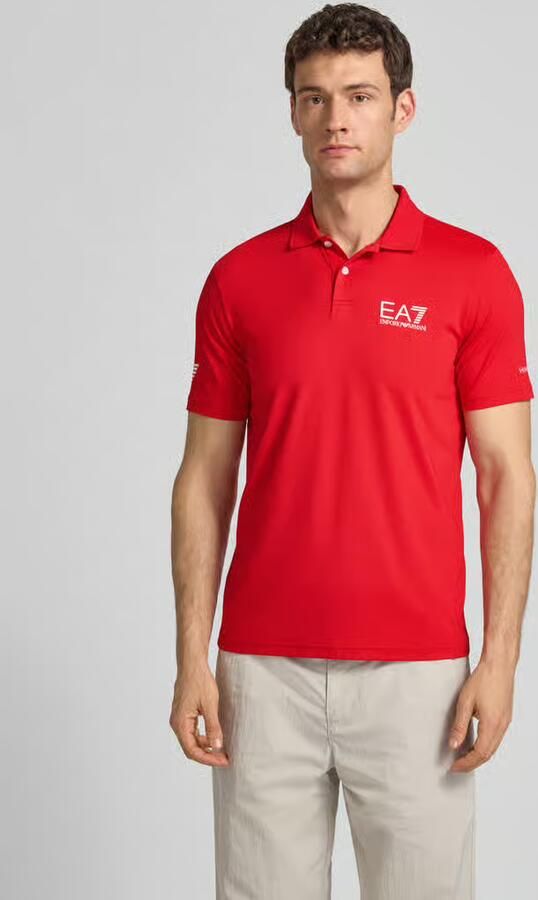 EA7 Emporio Armani Regular fit Poloshirt met logo - Foto 4