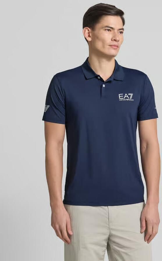 Ea7 Emporio Armani T-shirt Tennis Pro Technical Polo Shirt Navy Blue - Foto 4