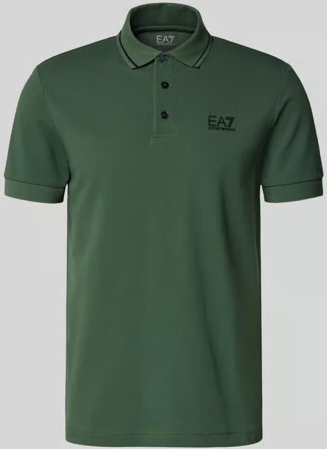 EA7 Emporio Armani regular fit poloshirt met logo-print - Foto 2