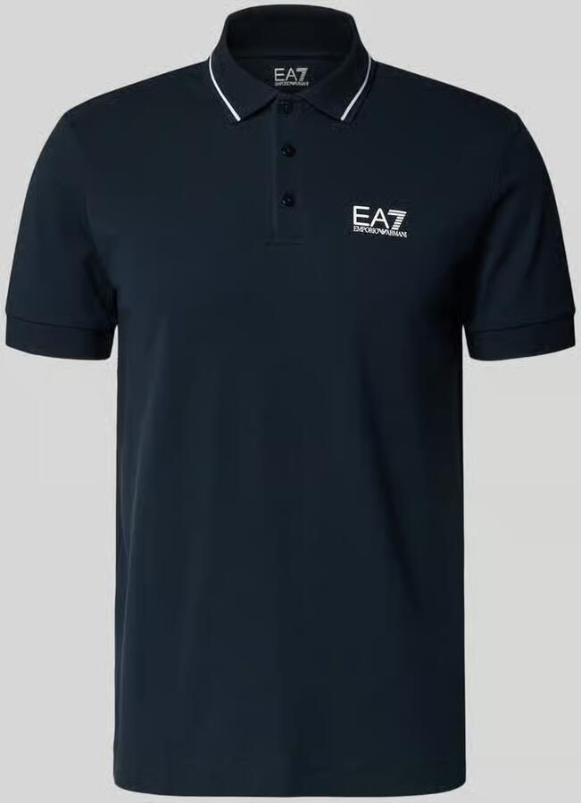 Emporio Armani EA7 Polo Shirt Korte Mouw Poloshirt met logo en versiering - Foto 2