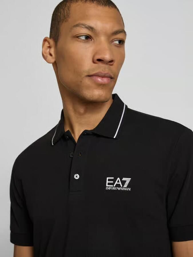 Emporio Armani EA7 Polo Shirt Korte Mouw Poloshirt met logo en versiering - Foto 2