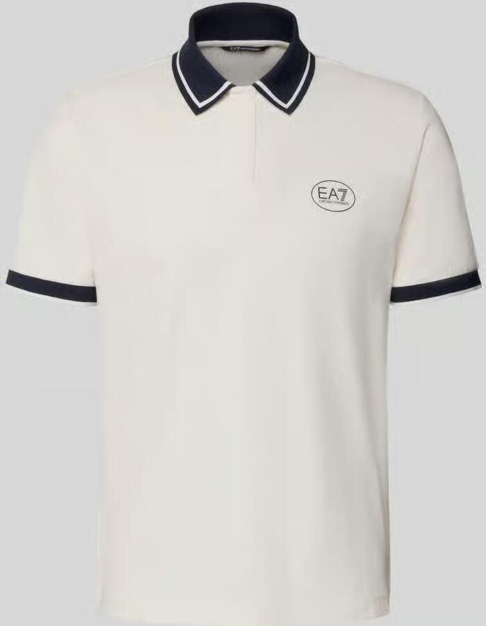EA7 Emporio Armani regular fit poloshirt met logo-print - Foto 2