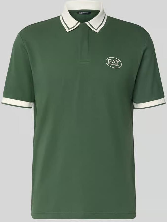 EA7 Emporio Armani regular fit poloshirt met logo-print - Foto 2