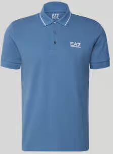 EA7 Emporio Armani regular fit poloshirt met logo-print