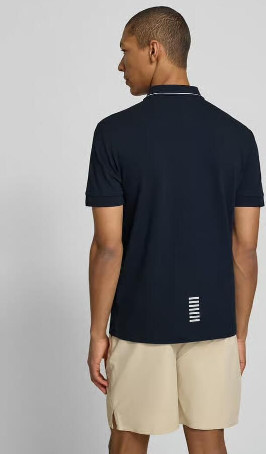 Emporio Armani EA7 Polo Shirt Korte Mouw Poloshirt met logo en versiering - Foto 3
