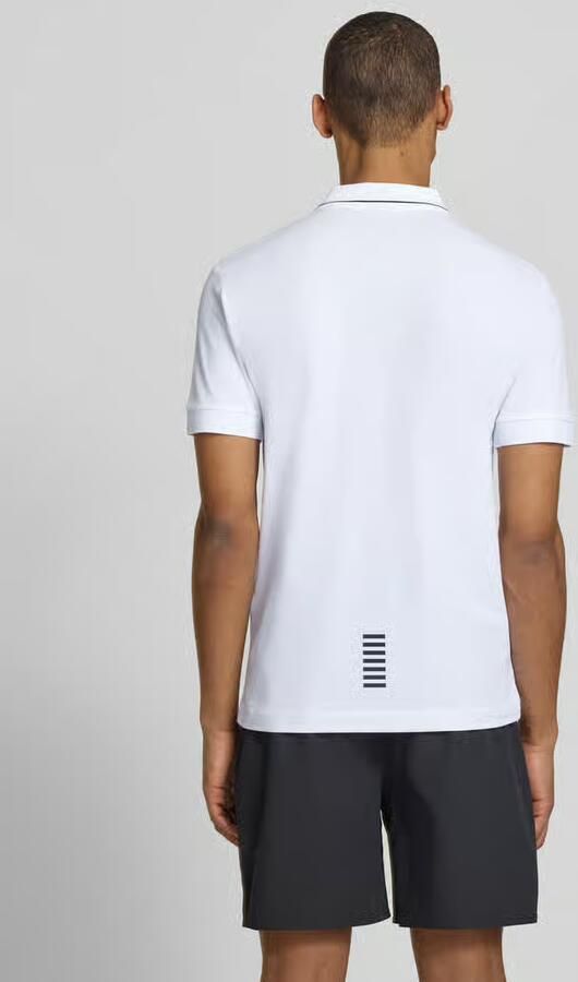 EA7 Emporio Armani Slim fit poloshirt met labelprint model 'TRAIN CORE' - Foto 2