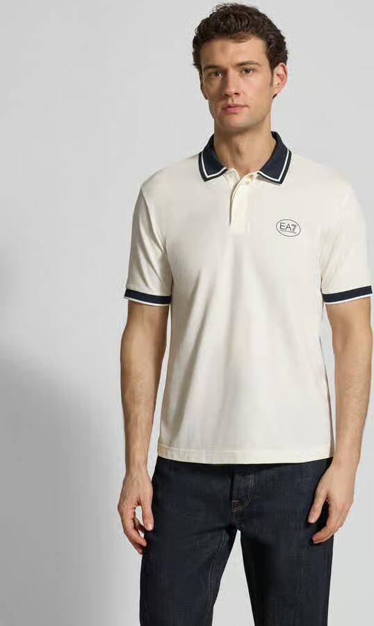 EA7 Emporio Armani regular fit poloshirt met logo-print - Foto 2
