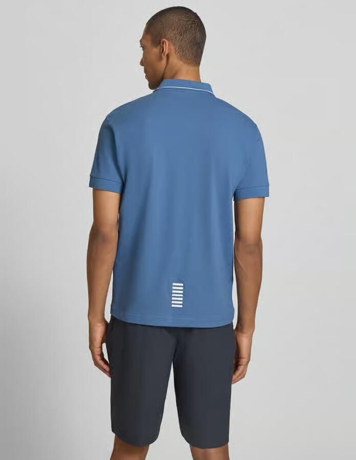 EA7 Emporio Armani regular fit poloshirt met logo-print