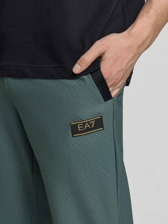 EA7 Emporio Armani Regular fit Sweatpants met Structuurpatroon - Foto 2