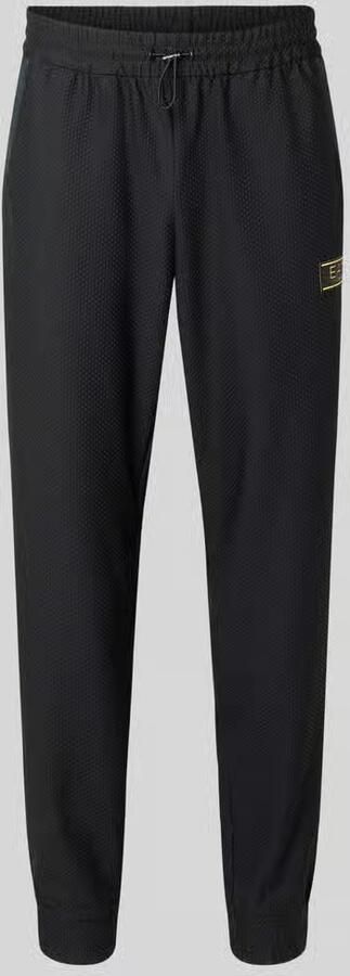 EA7 Emporio Armani Regular fit Sweatpants met Structuurpatroon - Foto 2