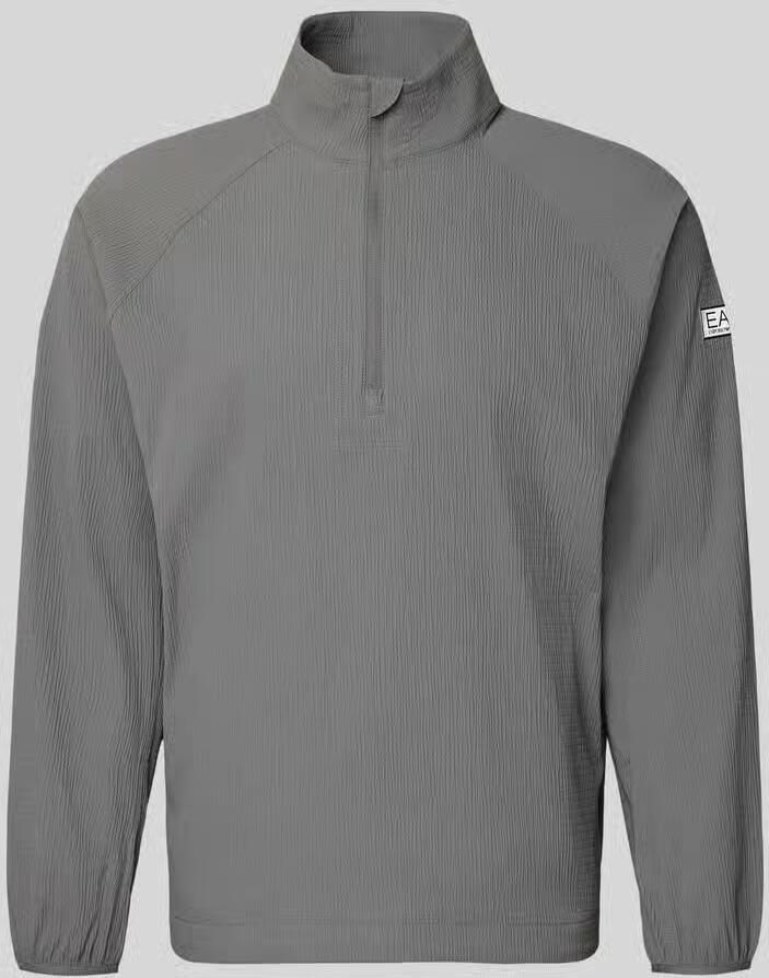 EA7 Emporio Armani Regular fit sweatshirt met Structuurpatroon - Foto 2