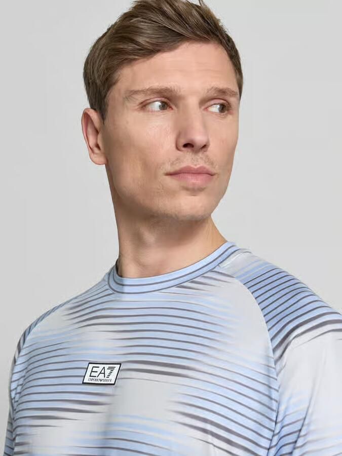 EA7 Emporio Armani Regular fit T-shirt met logo-applicatie - Foto 2